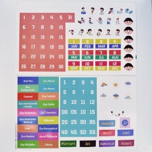 Joc educativ in limba romana cu activitati zilnice - Micul meu calendar