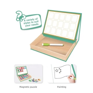 Joc magnetic cu 46 de steaguri si tablita desenat