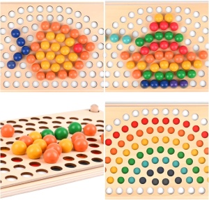 Joc sortare pe culori si dezvoltare motricitate, Cups and balls