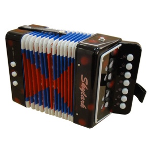 Jucarie muzicala acordeon cu butoane pentru copii