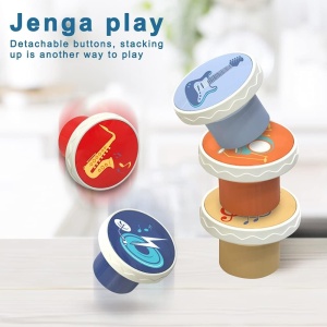Jucarie muzicala interactiva 2 in 1 – Caracatita roz , cu lumini si sunete, multiple moduri de joc
