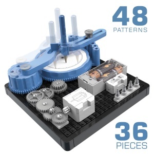 Kit STEM Spirograf electric cu angrenaje si desen automat – 48 modele - Img 12