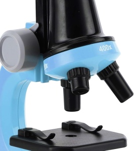 Microscop pentru copii, STEM, marire pana la 1200x - Albastru