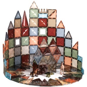 Piese magnetice transparente de construit - 100 piese