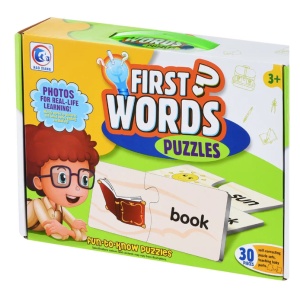 Puzzle de asociere cu 60 de piese - Primele cuvinte