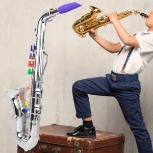 Saxofon de jucarie cu 8 note pentru copii