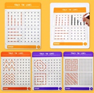 Set 23 cartonase reutilizabile pentru grafiere