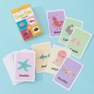 Set 36 carduri cognitive invatare vietati marine in limba engleza