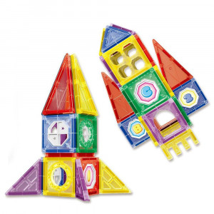 Set de constructie cu piese Magnetice, 34 piese