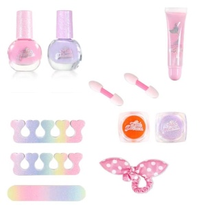 Set de frumusete cu machiaje si accesorii cosmetice - Princess