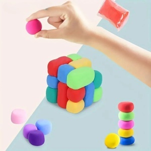 Set plastilina magica antiaderenta, Clay, 36 culori/set, 120 gr, accesorii incluse
