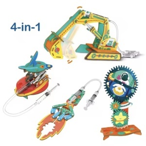 Set STEM educativ 4 in 1 - Mecanisme hidraulice