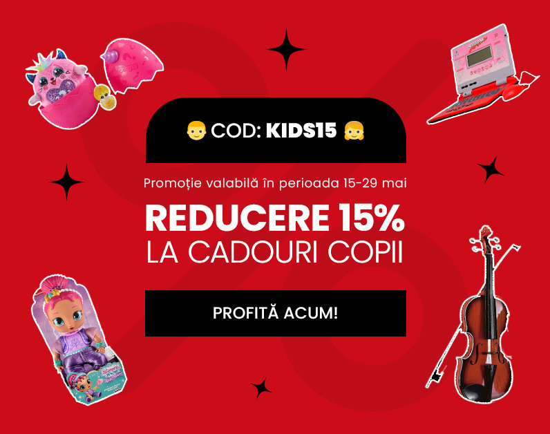 🎁 Extra Distracție, Zâmbete Mai Mari și Extra Economii:  15% Reducere Extra la Jucării! 🧸✨