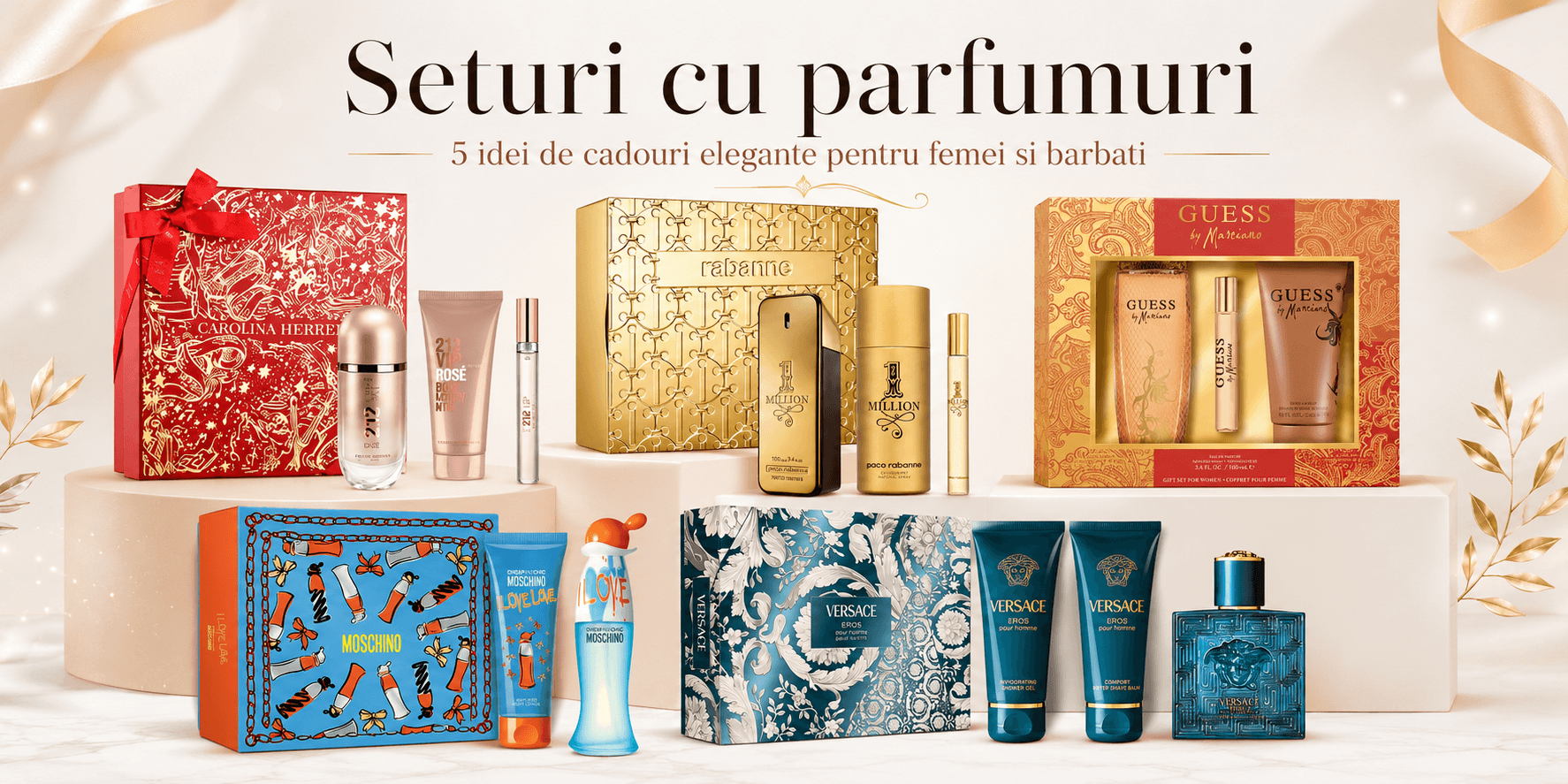 Seturi cu parfumuri – 5 idei de cadouri elegante pentru femei și bărbați de pe HIRIS.ro