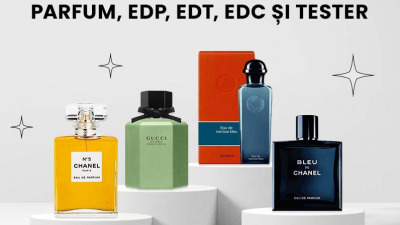 Parfum, EDP, EDT, EDC și Tester Explicate: Găsește Parfumul Ideal pentru Tine