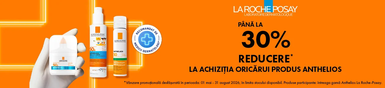 Promoție La Roche-Posay Anthelios, protecție solară cu până la 30% reducere pe HIRIS.ro