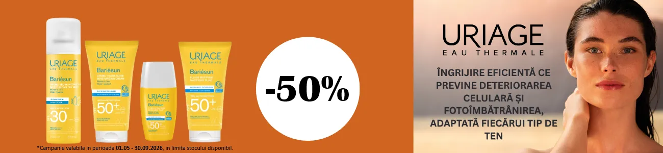 Promoție Uriage Bariesun, produse SPF cu până la 50% reducere pe HIRIS.ro