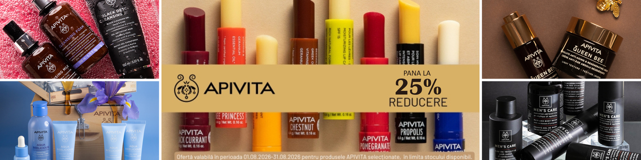 Promoție Apivita, produse cosmetice cu până la 25% reducere pe HIRIS.ro