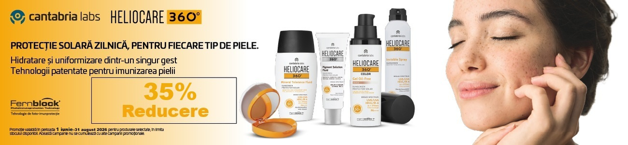 Promoție Cantabria Heliocare, produse de protecție solară cu 35% reducere pe HIRIS.ro