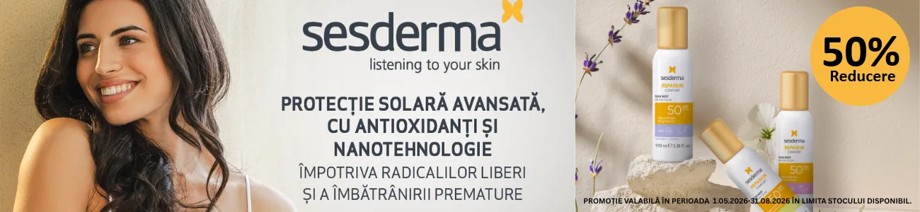 Promoție Sesderma Repaskin, produse de protecție solară cu 50% reducere pe HIRIS.ro