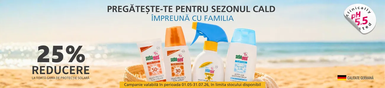 Promoție Sebamed SPF, produse solare cu până la 25% reducere pe HIRIS.ro