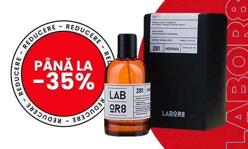 Promoție Labor8, parfumuri și cosmetice cu până la 35% reducere pe HIRIS.ro