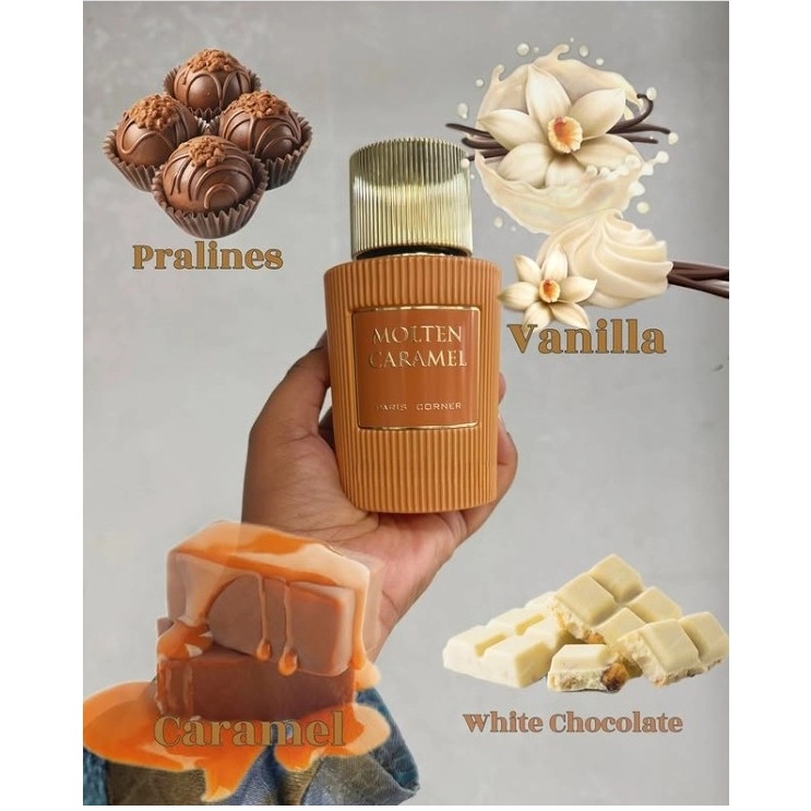 Parfum arabesc Paris Corner Molten Caramel, Apa de Parfum, Unisex