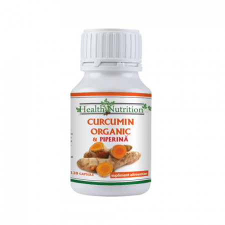 Curcumin Organic + Piperină Health Nutrition