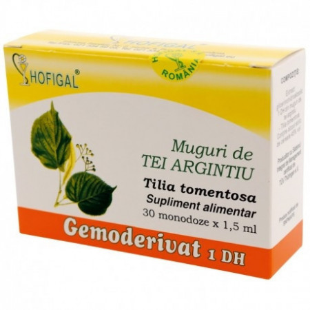 Gemoderivat din Muguri de Tei argintiu Hofigal, 30 monodoze