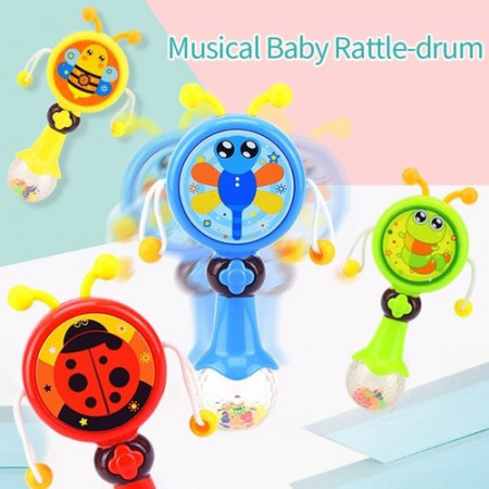 Jucarie zornaitoare Little Drum cu lumini
