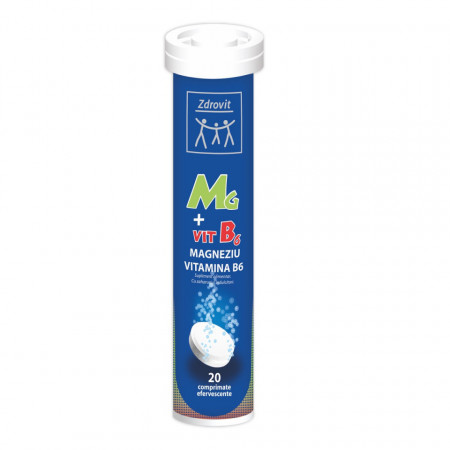 Magneziu+B6 Zdrovit 20 comprimate efervescente