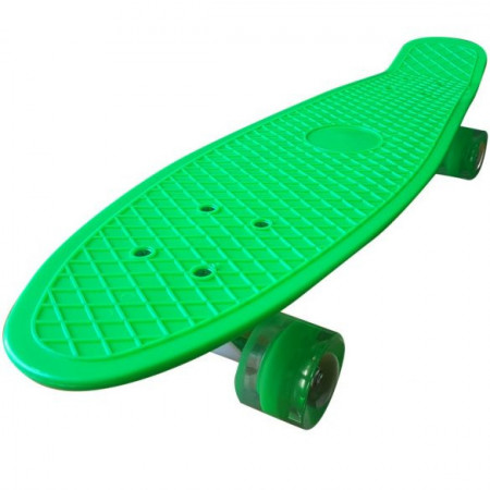 PennyBoard pentru copii, cu roti luminoase, verde