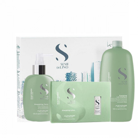 Set anti-cadere Alfaparf Milano Scalp Energizing Sampon 1000 ml + Tonic 125 ml + Lotiune 12x10 ml