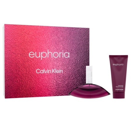 Set Cadou Calvin Klein Euphoria, Femei, Apa de Parfum. 100 ml + Lotiune de corp, 100 ml