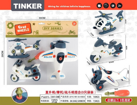 Set de jucării DIY "First Wheels" TINKER