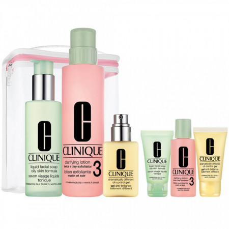 Set ingrijire pentru ten mixt-gras Clinique Great Skin Anywhere