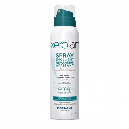 Spray emolient reparator pentru pielea fragila Isispharma Xerolan, 150 ml