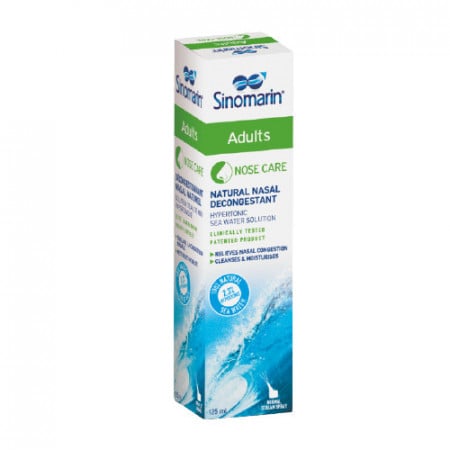 Spray nazal pentru adulti decongestionant, 125 ml, Sinomarin