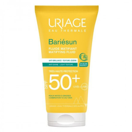 Fluid hidratant cu SPF 50+ Bariesun Mat, 50 ml, Uriage