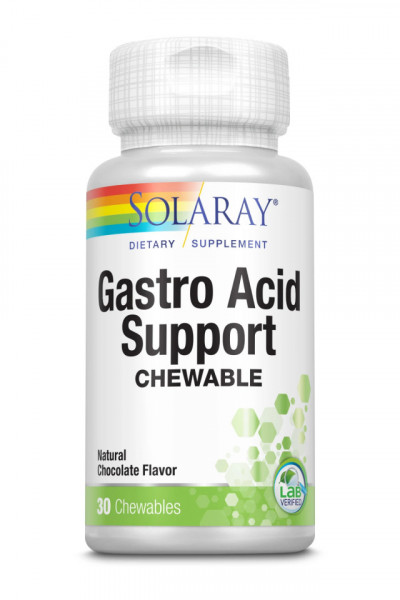 Gastro Acid Support (aroma ciocolata), 30 tablete masticabile, Secom
