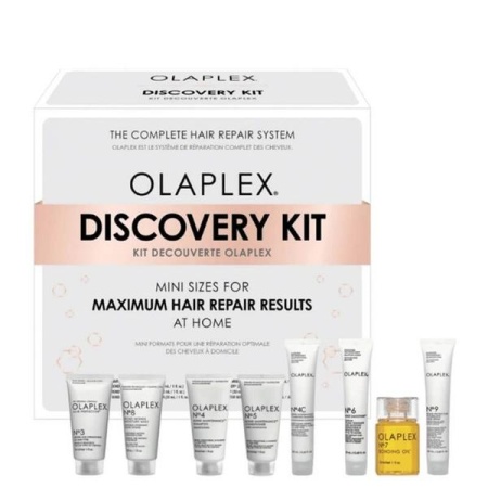 Kit Olaplex Discovery: No.3 30ml + No.4 30ml + No.4C 20ml + No.5 30ml + No.6 20ml + No.7 30ml + No.8 30ml + No.9 20ml