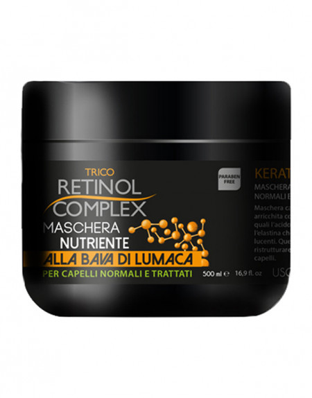 Masca nutritiva pentru par normal cu Extract de Melc Retinol Complex, 500ml