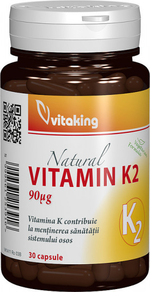 Vitamina K2 naturala 90 mcg Vitaking 30 capsule