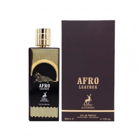Afro Leather Maison Alhambra, Apa de Parfum Unisex, 80 ml