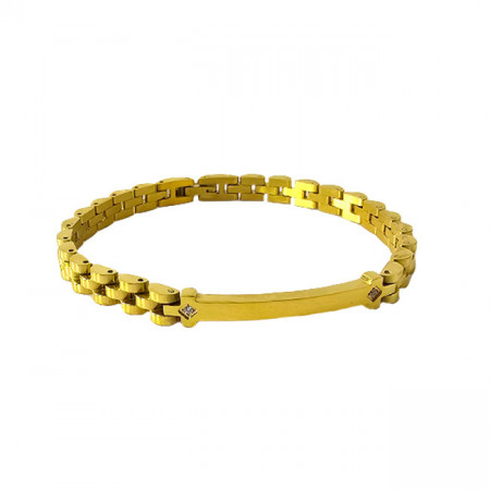 Bratara Harmony din otel inoxidabil, Unisex, Gold