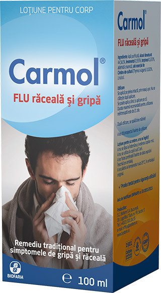 Carmol Flu Lotiune Frectie Raceala si Gripa100ML