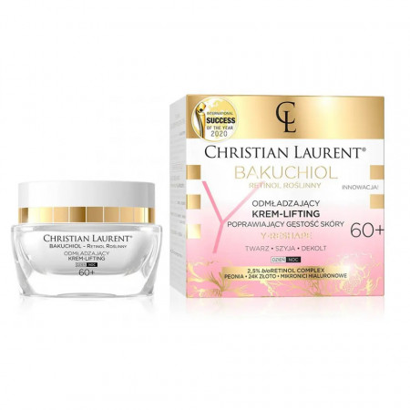 Crema de fata, Christian Laurent, bioBakuchiol Y-Reshape, Rejuverating and Skin Density Improving Cream-Lifting 60+