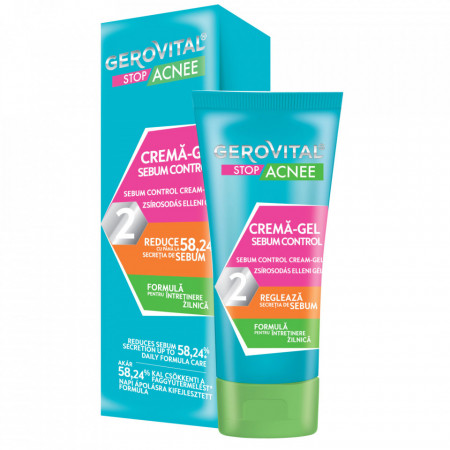 Crema-gel sebum control 2 Gerovital Stop Acnee