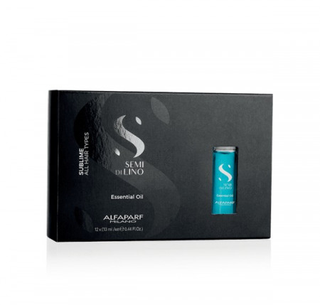 Fiole tratament de stralucire Alfaparf Semi Di Lino Sublime Essential Oil