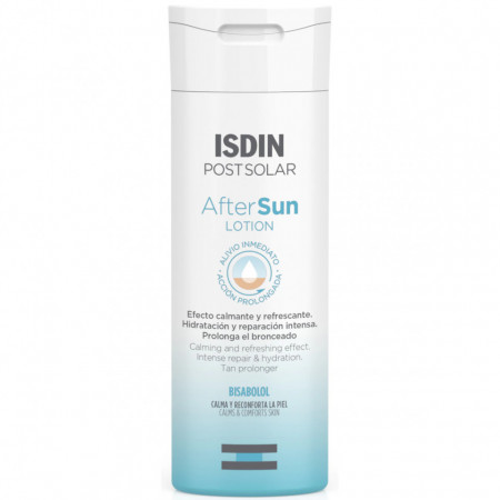 Lotiune de corp dupa plaja ISDIN Post Sola,r cu efect calmant si racoritor, 200 ml
